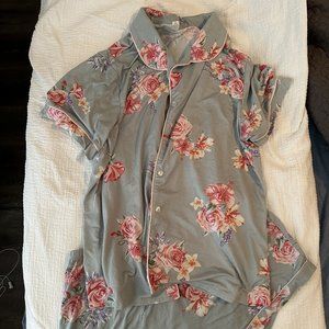 Floral pajama set